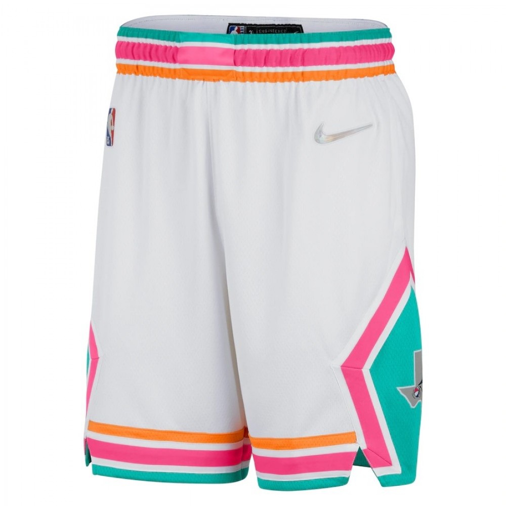 Men's San Antonio Spurs White 2021/22 Swingman NBA Shorts - City Edition-Pro Kit Vault | Brand New 26/27 Sports Jerseys